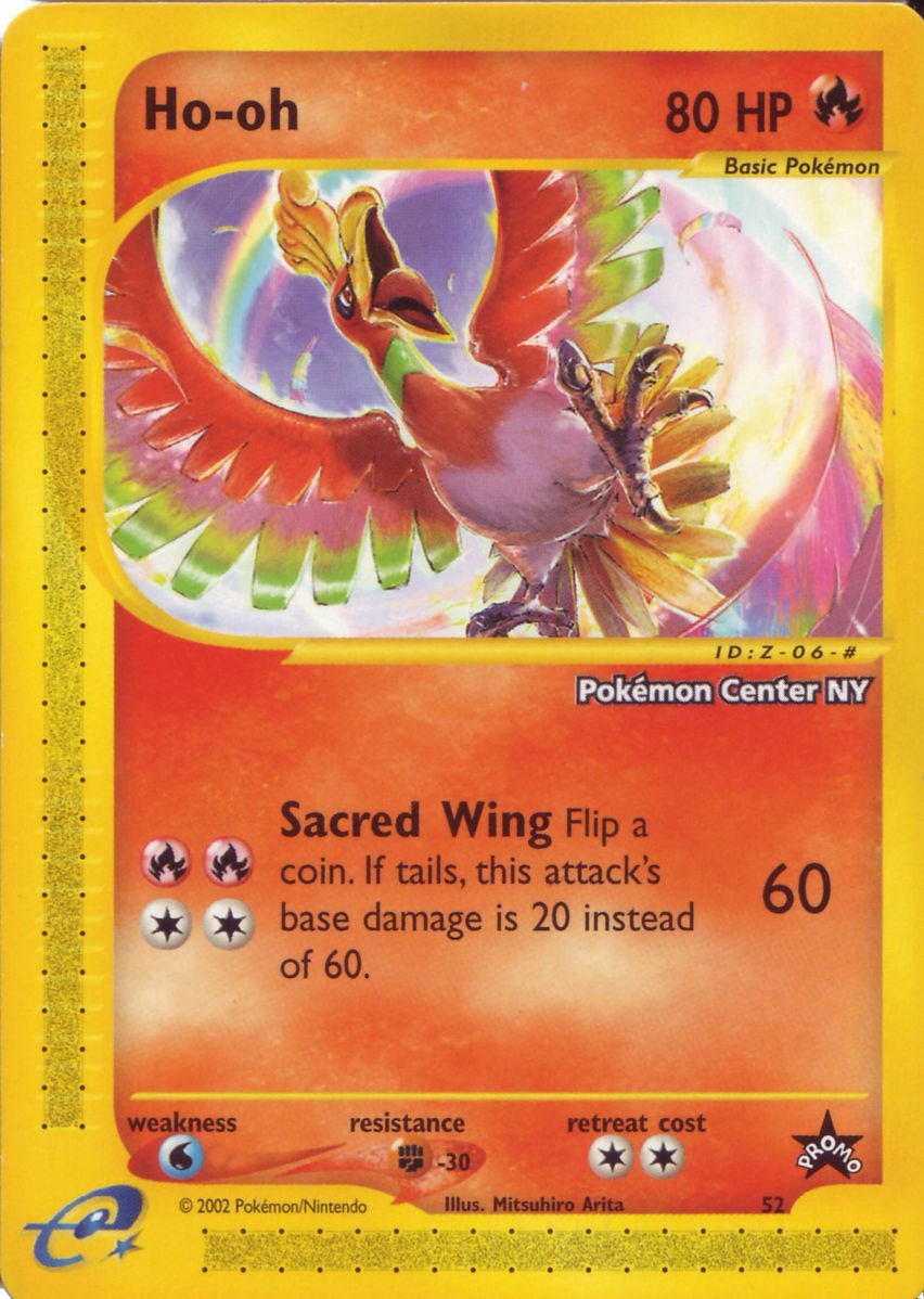 Ho-oh (52) (Pokemon Center NY Promo) [Wizards of the Coast: Black Star Promos] | Jack's On Queen