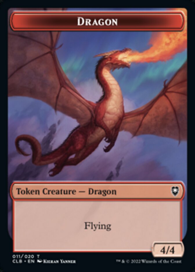 Dragon Token [Commander Legends: Battle for Baldur's Gate Tokens] | Jack's On Queen