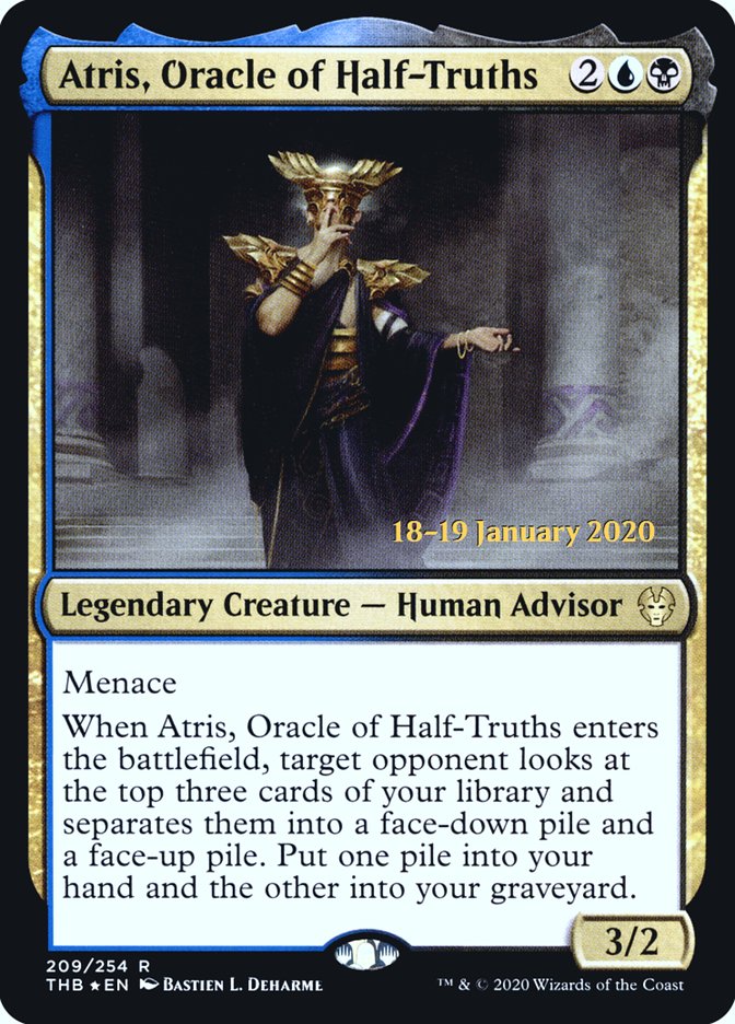 Atris, Oracle of Half-Truths [Theros Beyond Death Prerelease Promos] | Jack's On Queen