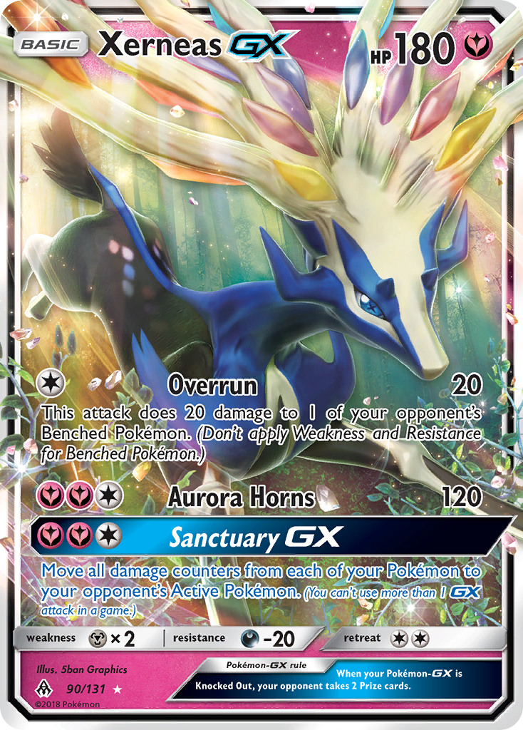 Xerneas GX (90/131) [Sun & Moon: Forbidden Light] | Jack's On Queen