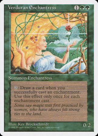 Verduran Enchantress [Fourth Edition] | Jack's On Queen