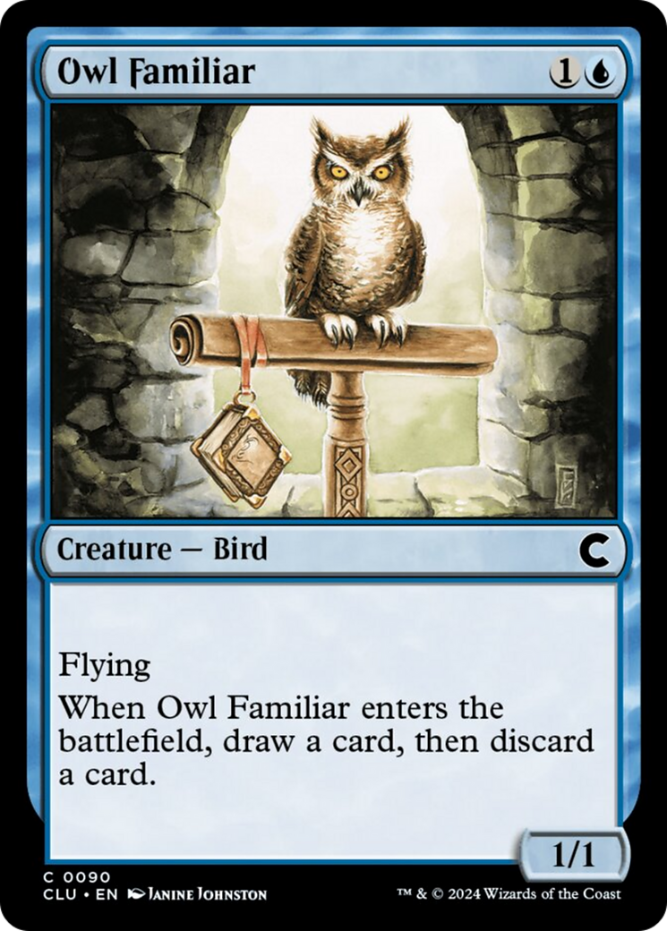 Owl Familiar [Ravnica: Clue Edition] | Jack's On Queen