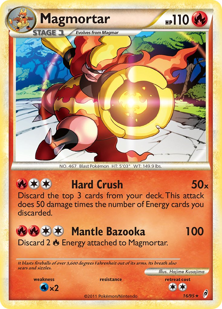 Magmortar (16/95) (Theme Deck Exclusive) [HeartGold & SoulSilver: Call of Legends] | Jack's On Queen