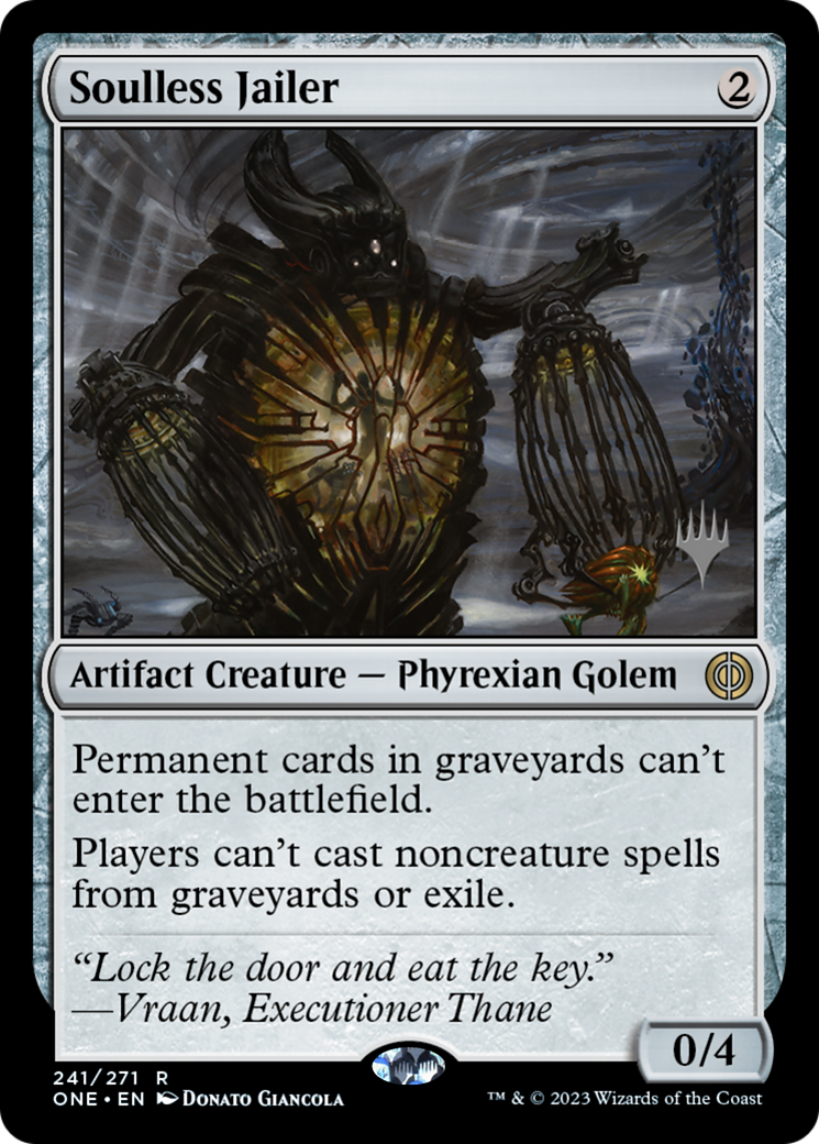 Soulless Jailer (Promo Pack) [Phyrexia: All Will Be One Promos] | Jack's On Queen