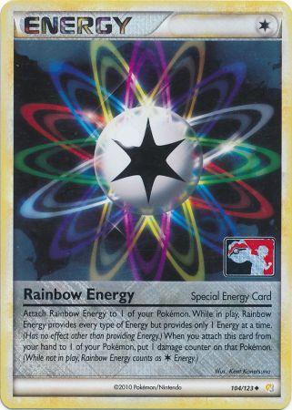 Rainbow Energy (104/123) (League Promo) [HeartGold & SoulSilver: Base Set] | Jack's On Queen