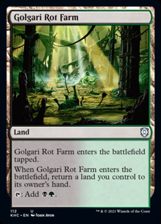 Golgari Rot Farm [Kaldheim Commander] | Jack's On Queen