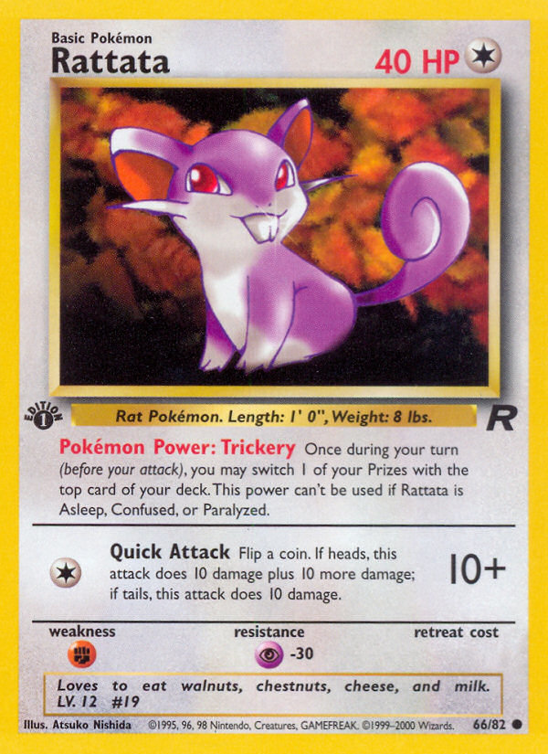 Rattata (66/82) [Team Rocket 1st Edition] | Jack's On Queen