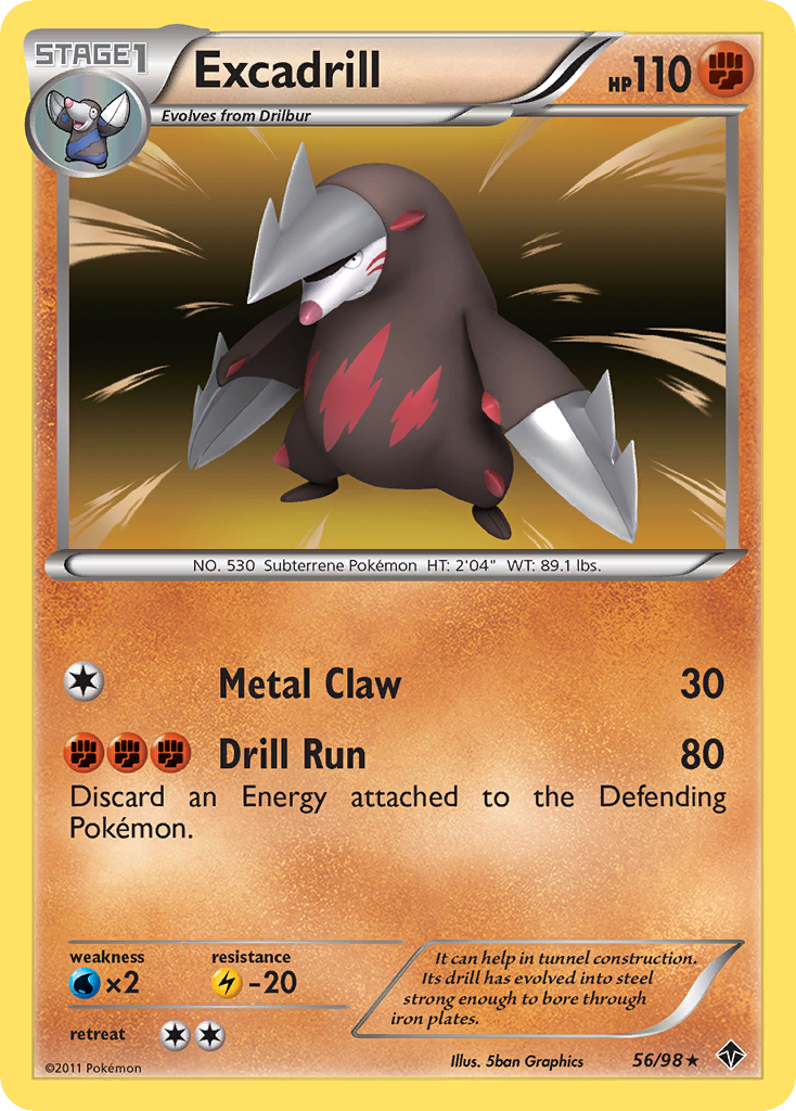 Excadrill (56/98) [Black & White: Emerging Powers] | Jack's On Queen