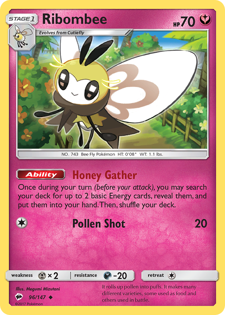 Ribombee (96/147) [Sun & Moon: Burning Shadows] | Jack's On Queen