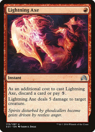 Lightning Axe [Shadows over Innistrad] | Jack's On Queen