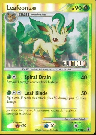 Leafeon (24/100) [Burger King Promos: 2009 Collection] | Jack's On Queen