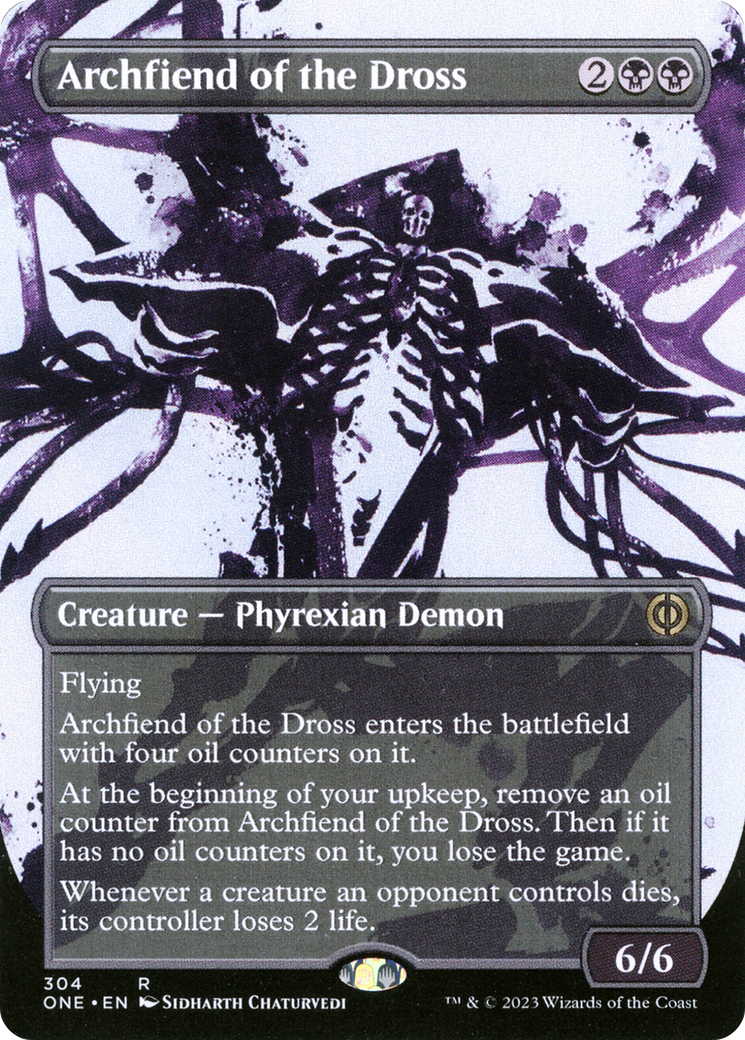 Archfiend of the Dross (Borderless Ichor) [Phyrexia: All Will Be One] | Jack's On Queen