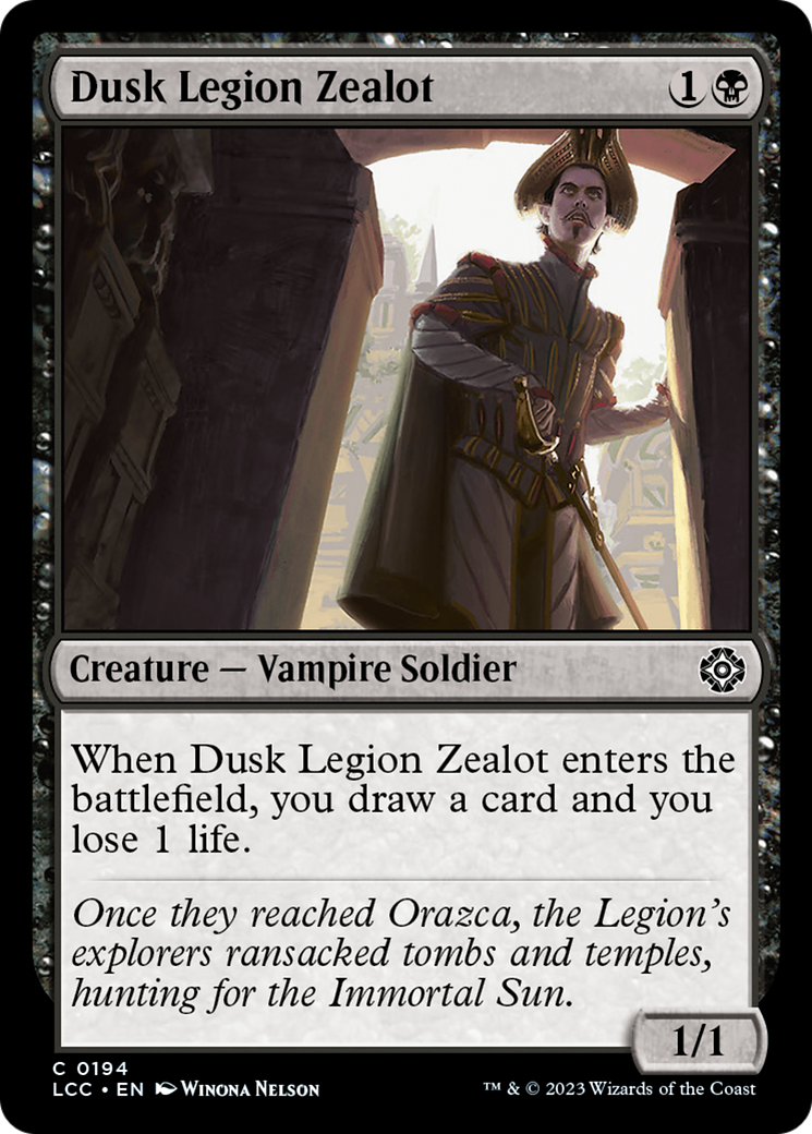 Dusk Legion Zealot [The Lost Caverns of Ixalan Commander] | Jack's On Queen