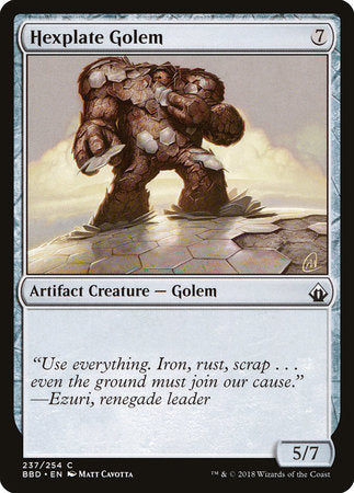 Hexplate Golem [Battlebond] | Jack's On Queen