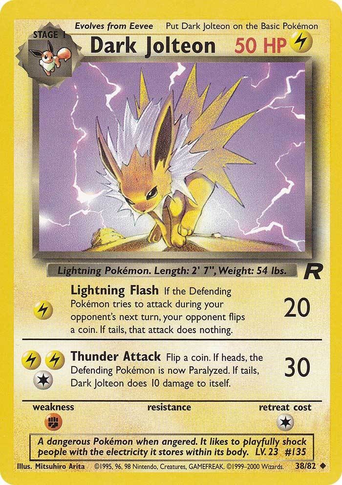 Dark Jolteon (38/82) [Team Rocket Unlimited] | Jack's On Queen