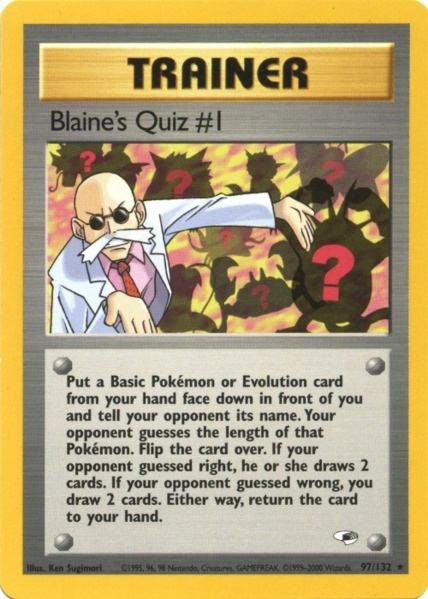 Blaine's Quiz #1 (97/132) [Gym Heroes Unlimited] | Jack's On Queen