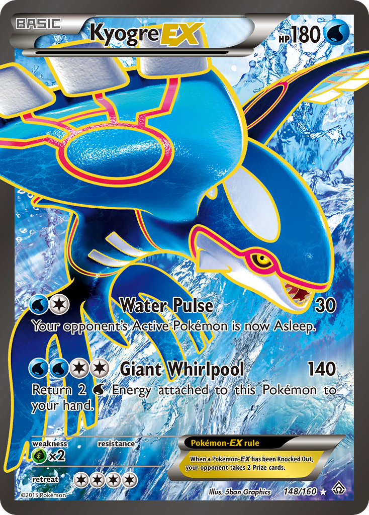 Kyogre EX (148/160) [XY: Primal Clash] | Jack's On Queen