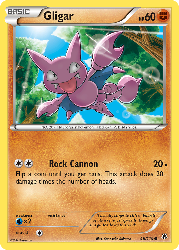 Gligar (46/119) [XY: Phantom Forces] | Jack's On Queen