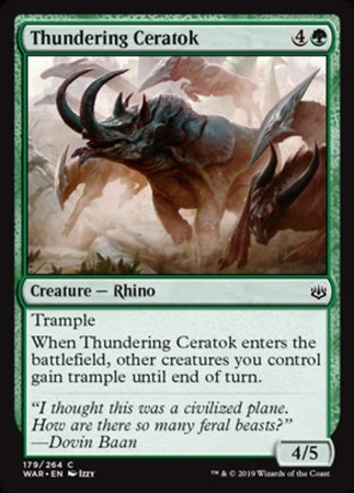 Thundering Ceratok [War of the Spark] | Jack's On Queen