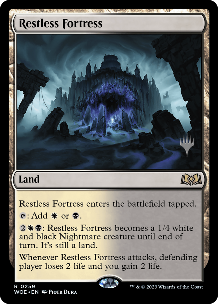 Restless Fortress (Promo Pack) [Wilds of Eldraine Promos] | Jack's On Queen