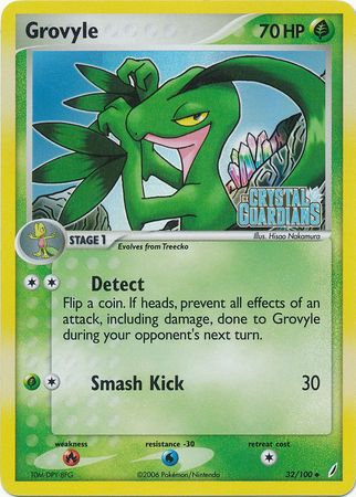 Grovyle (32/100) (Stamped) [EX: Crystal Guardians] | Jack's On Queen