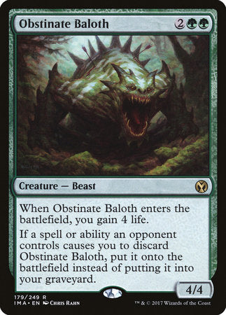 Obstinate Baloth [Iconic Masters] | Jack's On Queen