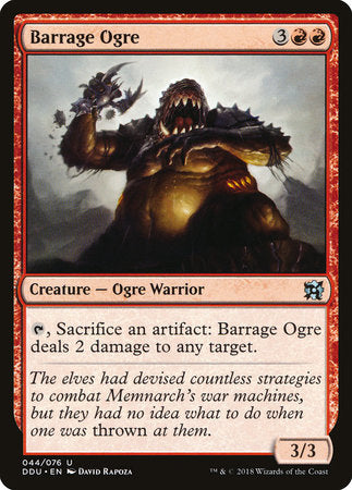 Barrage Ogre [Duel Decks: Elves vs. Inventors] | Jack's On Queen