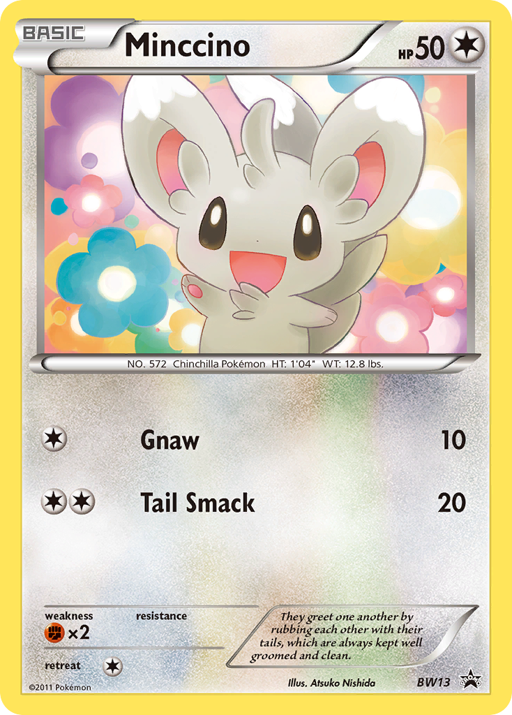 Minccino (BW13) (Cracked Ice Holo) [Black & White: Black Star Promos] | Jack's On Queen