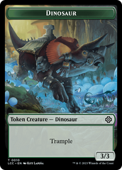 Elephant // Dinosaur (0010) Double-Sided Token [The Lost Caverns of Ixalan Commander Tokens] | Jack's On Queen
