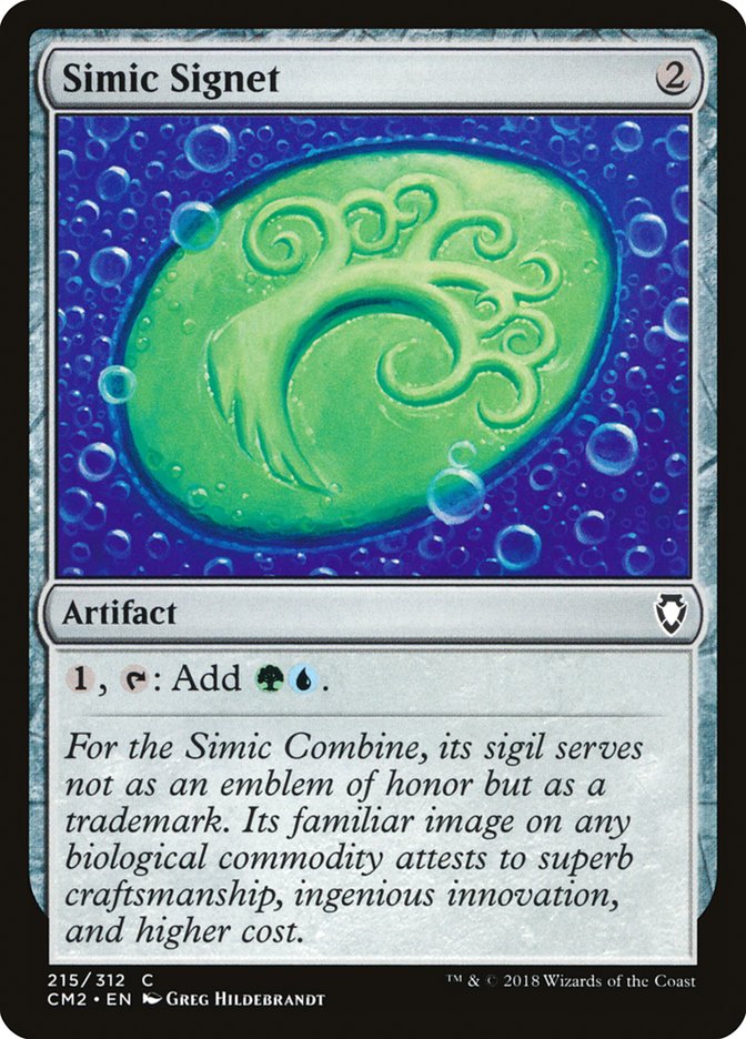 Simic Signet (215/312) [Commander Anthology Volume II] | Jack's On Queen