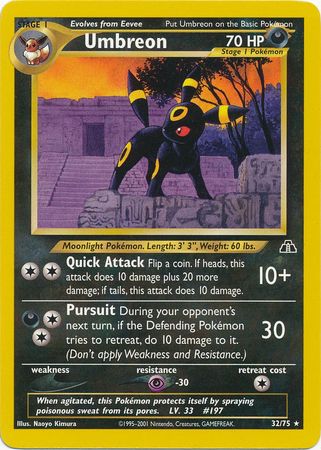 Umbreon (32/75) [Neo Discovery Unlimited] | Jack's On Queen