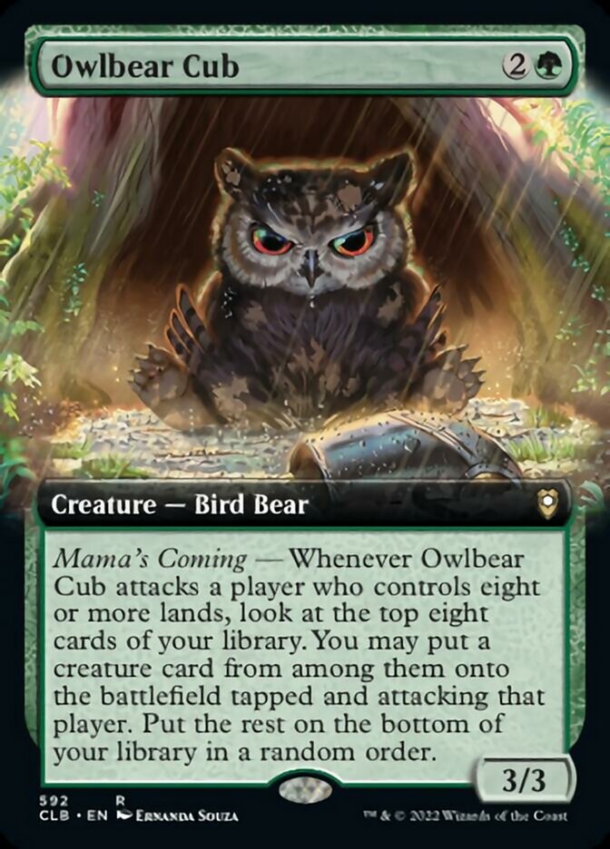 Owlbear Cub (Extended Art) [Commander Legends: Battle for Baldur's Gate] | Jack's On Queen