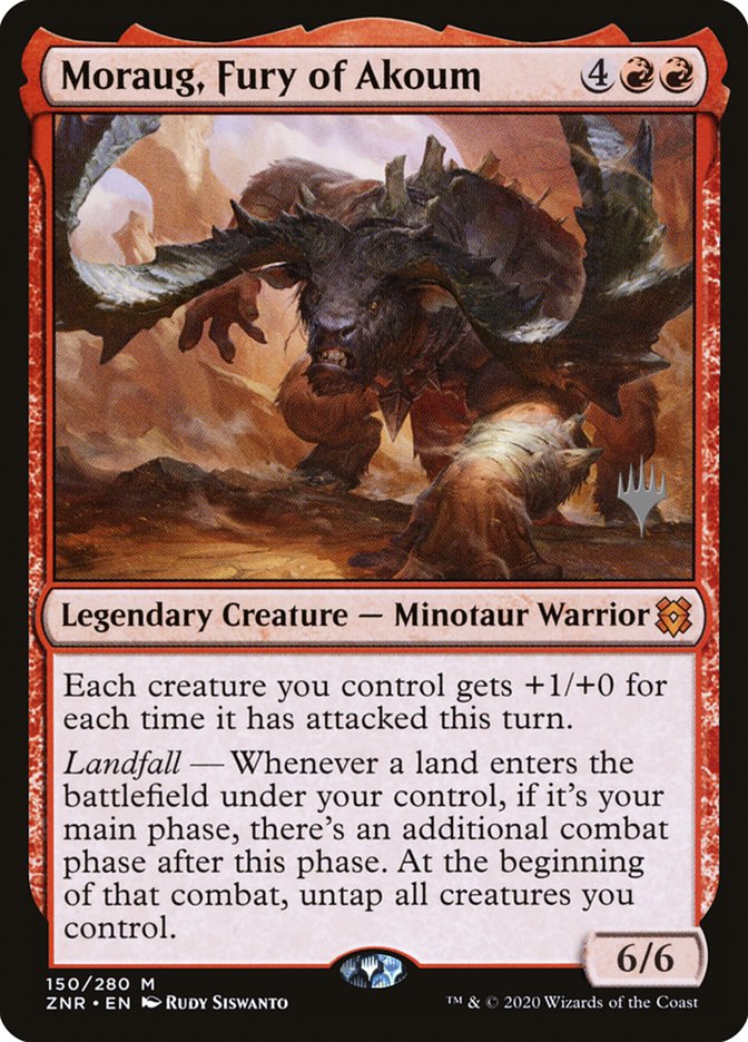 Moraug, Fury of Akoum (Promo Pack) [Zendikar Rising Promos] | Jack's On Queen