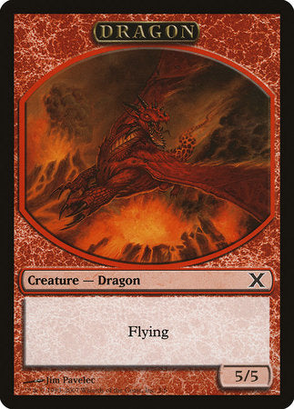 Dragon Token [Tenth Edition Tokens] | Jack's On Queen