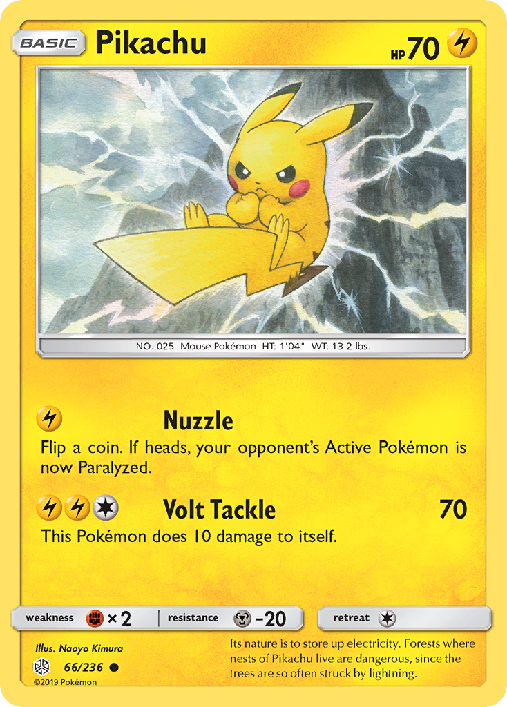 Pikachu (66/236) [Sun & Moon: Cosmic Eclipse] | Jack's On Queen