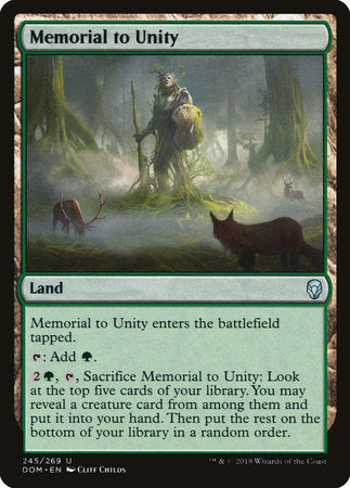 Memorial to Unity [Dominaria] | Jack's On Queen