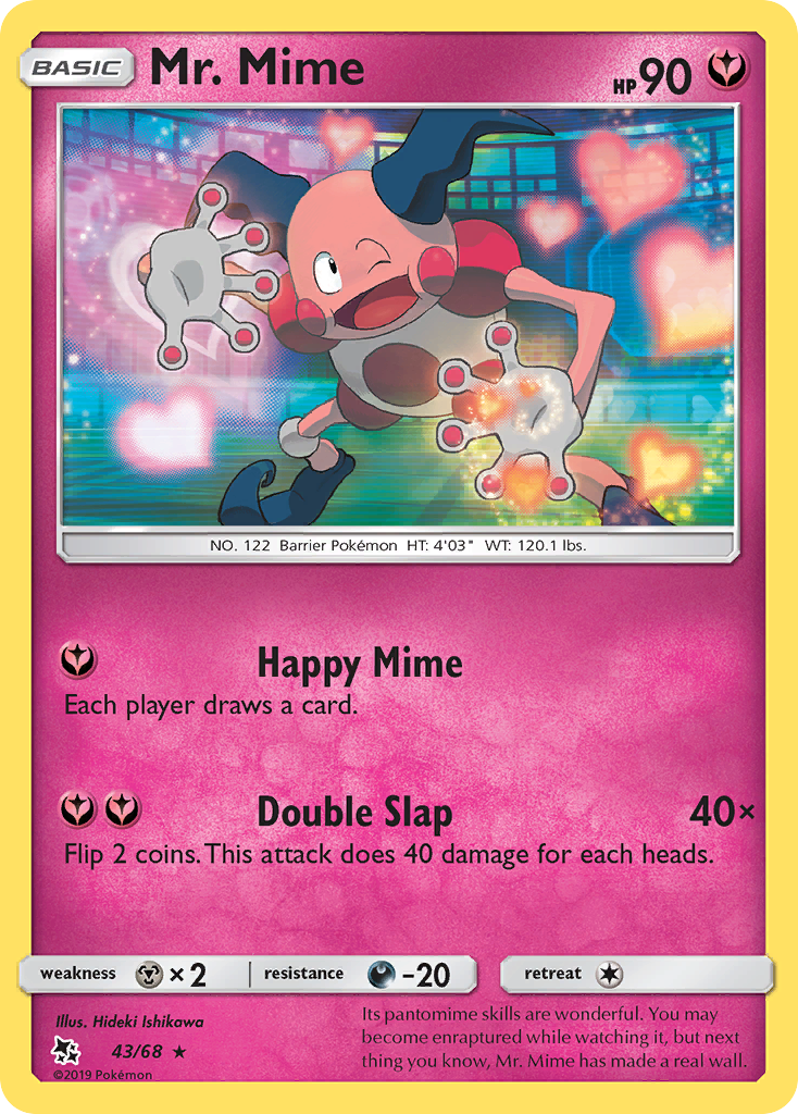 Mr. Mime (43/68) [Sun & Moon: Hidden Fates] | Jack's On Queen