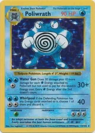 Poliwrath (13/102) [Base Set Shadowless Unlimited] | Jack's On Queen