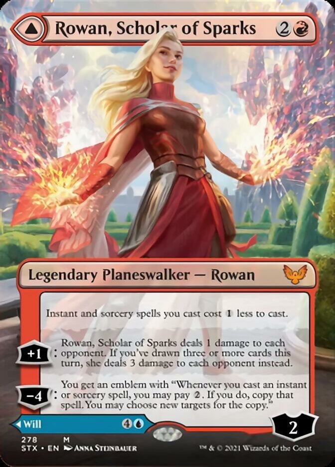 Rowan, Scholar of Sparks // Will, Scholar of Frost (Extended) [Strixhaven: School of Mages] | Jack's On Queen