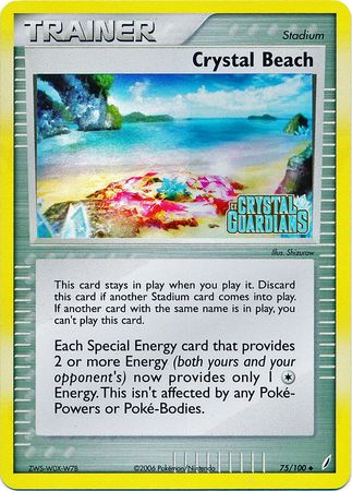 Crystal Beach (75/100) (Stamped) [EX: Crystal Guardians] | Jack's On Queen
