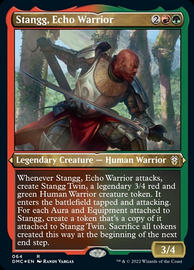 Stangg, Echo Warrior (Foil Etched) [Dominaria United Commander] | Jack's On Queen