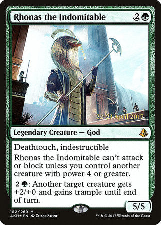 Rhonas the Indomitable [Amonkhet Promos] | Jack's On Queen