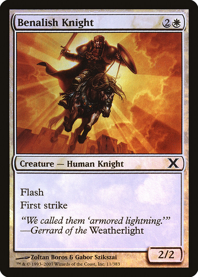 Benalish Knight (Premium Foil) [Tenth Edition] | Jack's On Queen