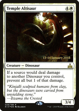 Temple Altisaur [Rivals of Ixalan Promos] | Jack's On Queen