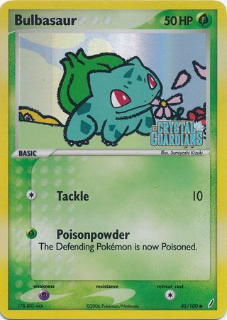 Bulbasaur (45/100) (Stamped) [EX: Crystal Guardians] | Jack's On Queen