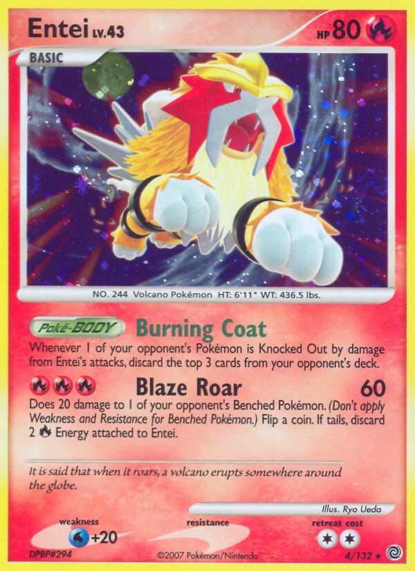 Entei (4/132) [Diamond & Pearl: Secret Wonders] | Jack's On Queen