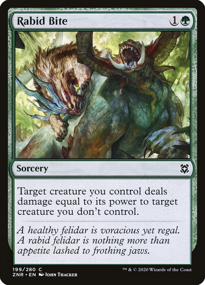 Rabid Bite [Zendikar Rising] | Jack's On Queen
