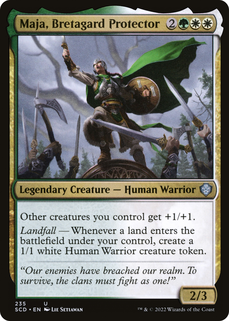 Maja, Bretagard Protector [Starter Commander Decks] | Jack's On Queen