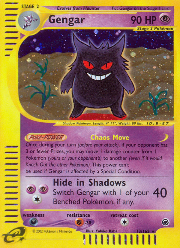 Gengar (13/165) [Expedition: Base Set] | Jack's On Queen
