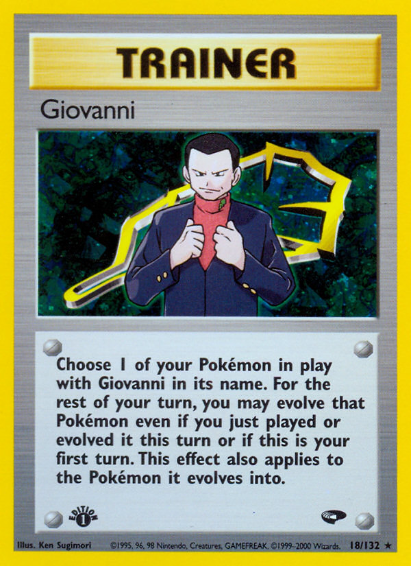 Giovanni (18/132) [Gym Challenge 1st Edition] | Jack's On Queen